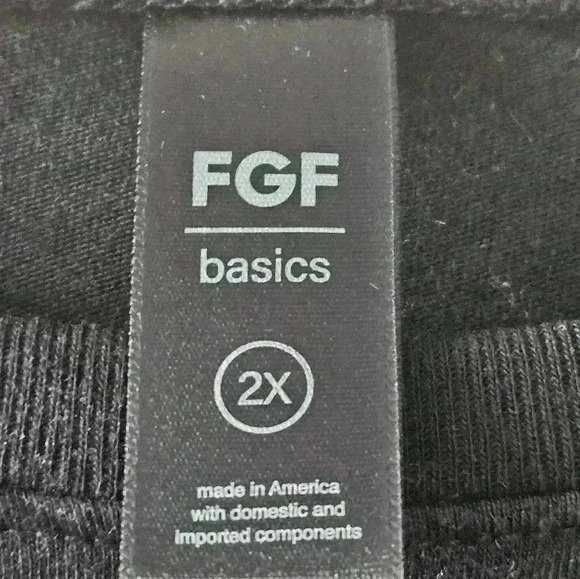 Fat Girl Flow Basics Black Cotton Crop Short Sleeve Top Size 2X NWOT - Picture 3 of 6